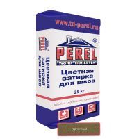 Цветная декоративная затирочная смесь Perel RL горчичная Зима